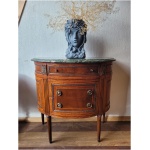 Louis XVI stiilis poolringikujuline kummut marmorkattega