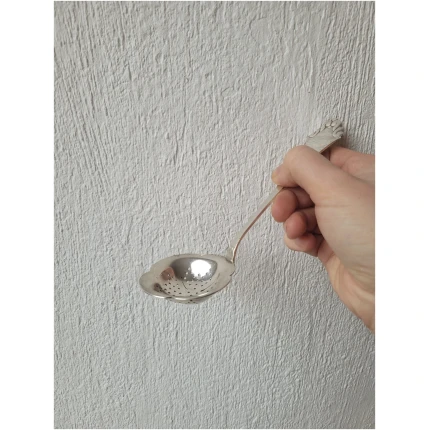 tuhksuhkru lusikas hõbetatud