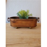 vasest piklik lillepott messing sangadega