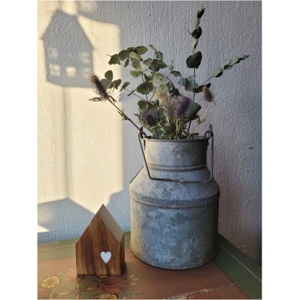 tsink-plekk vanaaegne piimanõu